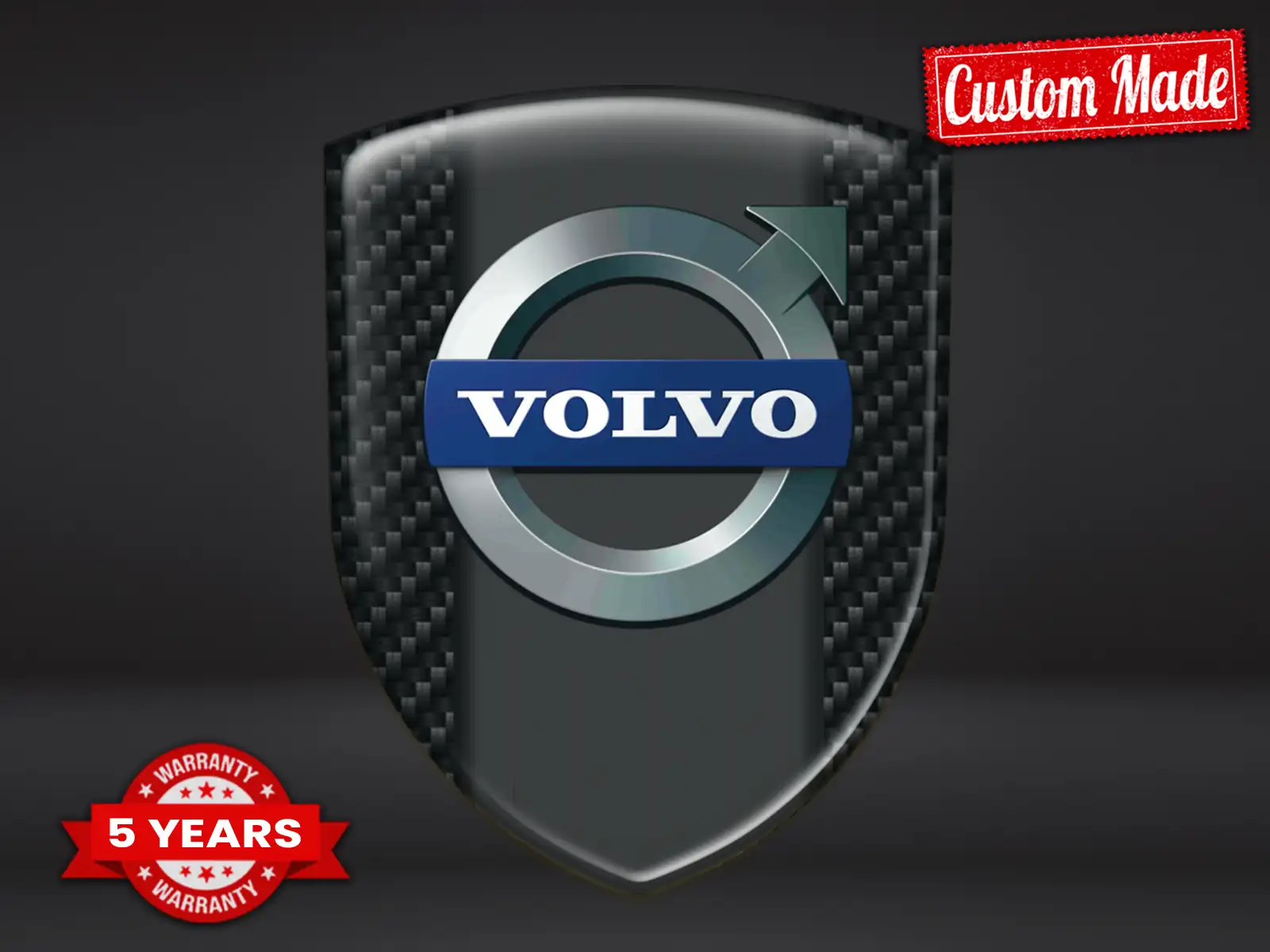 Volvo Etiquetas Negocio Resistentes Estilo Personalizables